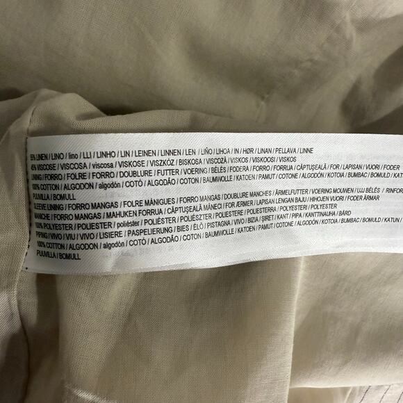 MNG Selection Linen Mix Stripe Co-ord Blazer and Striped Straight Leg Pants Set - Picture 6 of 8